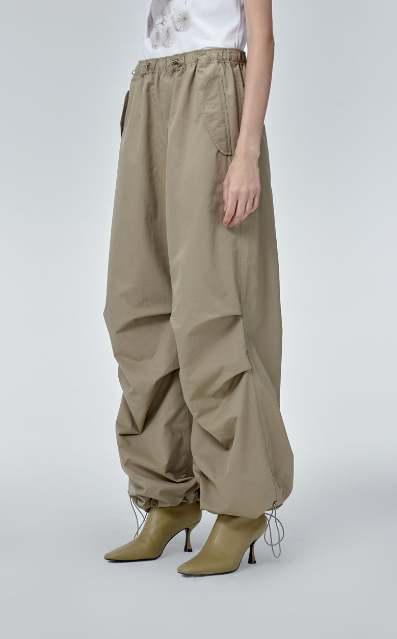 Pants / JNBY Elastic Waist Wide-Leg Pants