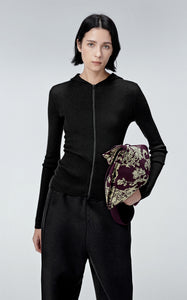 Sweater / JNBY Solid Cardigan Cashmere Sweater