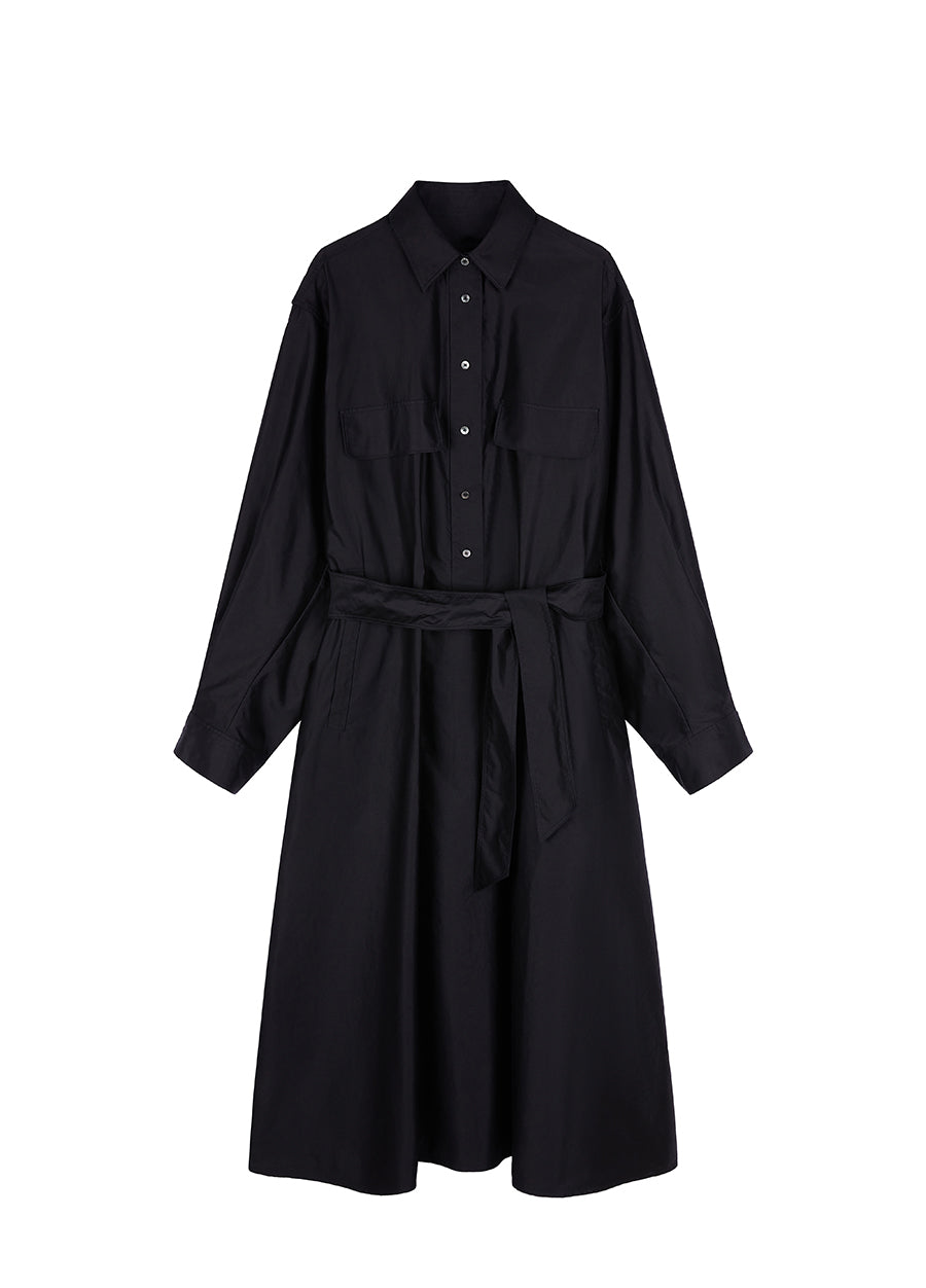 Dress / JNBY Cotton Long-sleeved Dress
