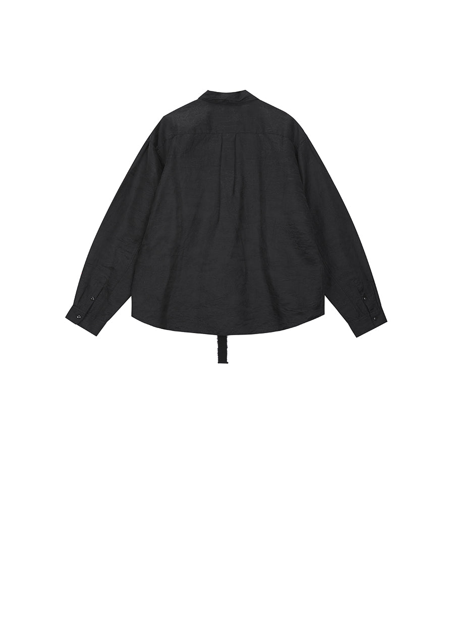 Shirt / JNBY Relaxed Linen -Blend Silk Long-sleeve Shirt