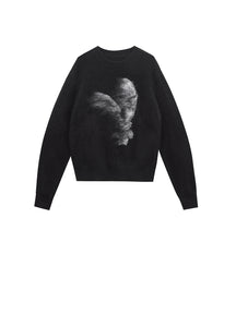 Sweater / JNBY Crewneck Pullover Sweater in Windblow Rabbit