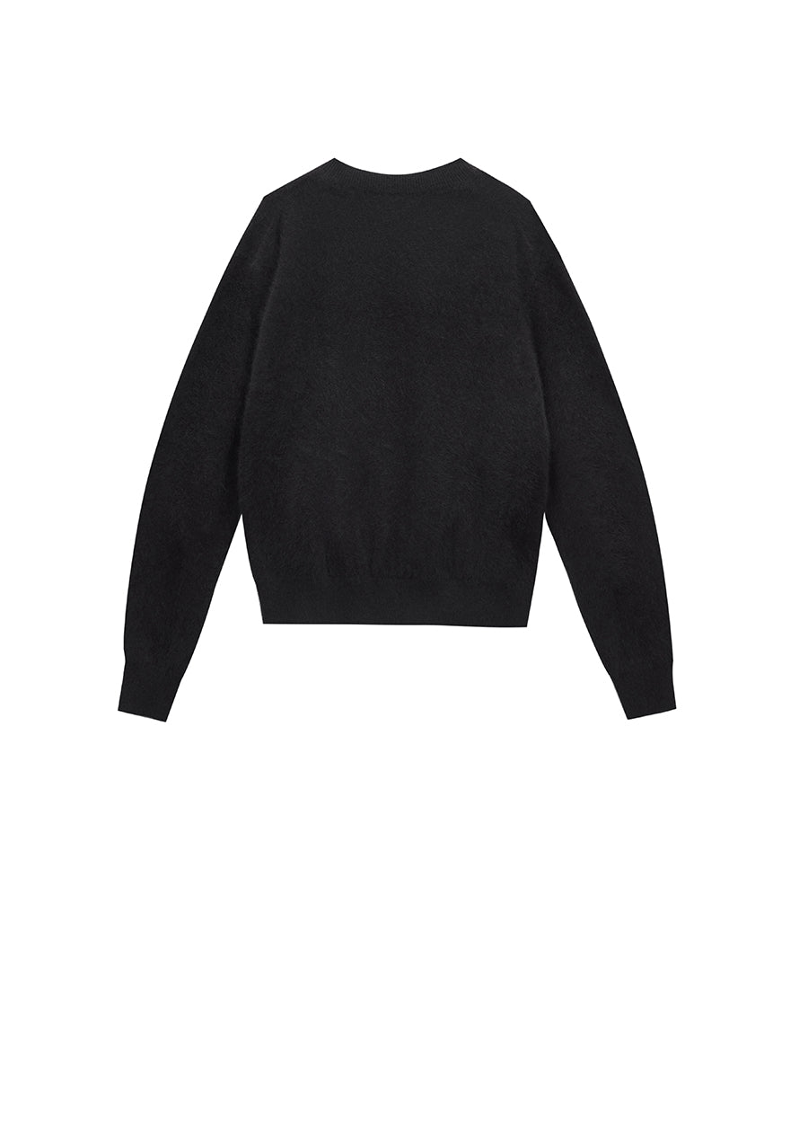 Sweater / JNBY Crewneck Pullover Sweater in Windblow Rabbit