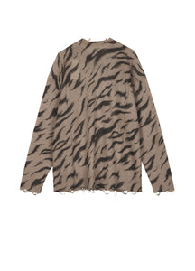 Sweater / JNBY Relaxed Animal Print Mohair Sweater