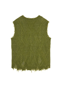 Sweater / JNBY V-neck Sweater Vest in Twist Knit