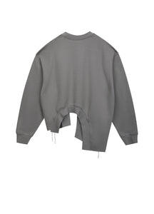 Sweatshirt / JNBY Cotton Crewneck Sweatshirt with Curved Hem