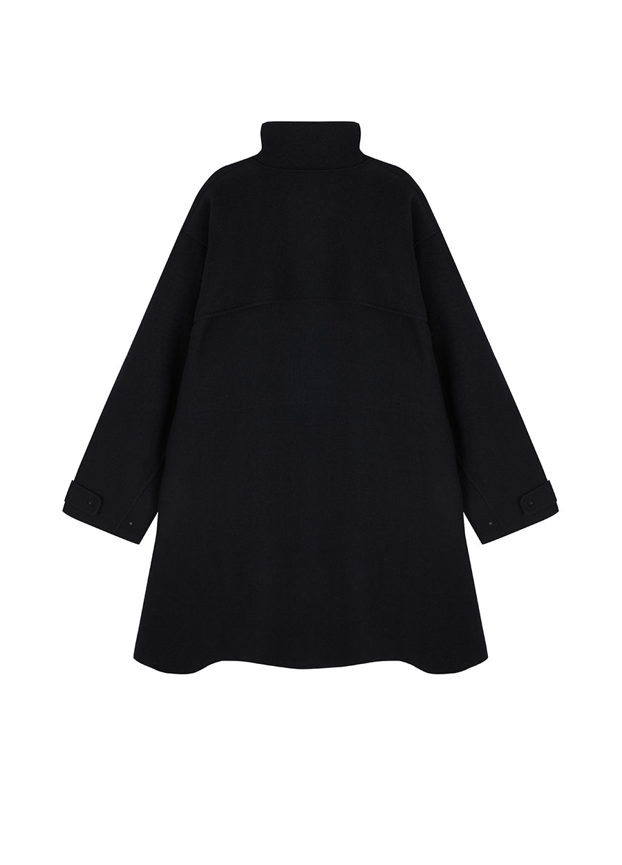 Coat /  JNBY Oversized Mandarin-collar Wool Coat