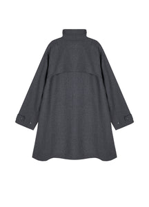 Coat /  JNBY Oversized Mandarin-collar Wool Coat