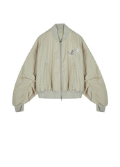 Coat / Su Embroidery X JNBY Cotton Bomber Jacket in Butterfly Pattern