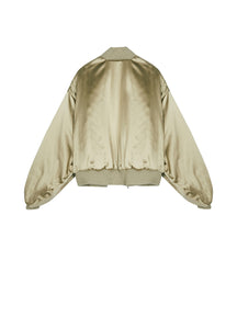 Coat / Su Embroidery X JNBY Silk Handmade Bomber Jacket in Butterfly Pattern