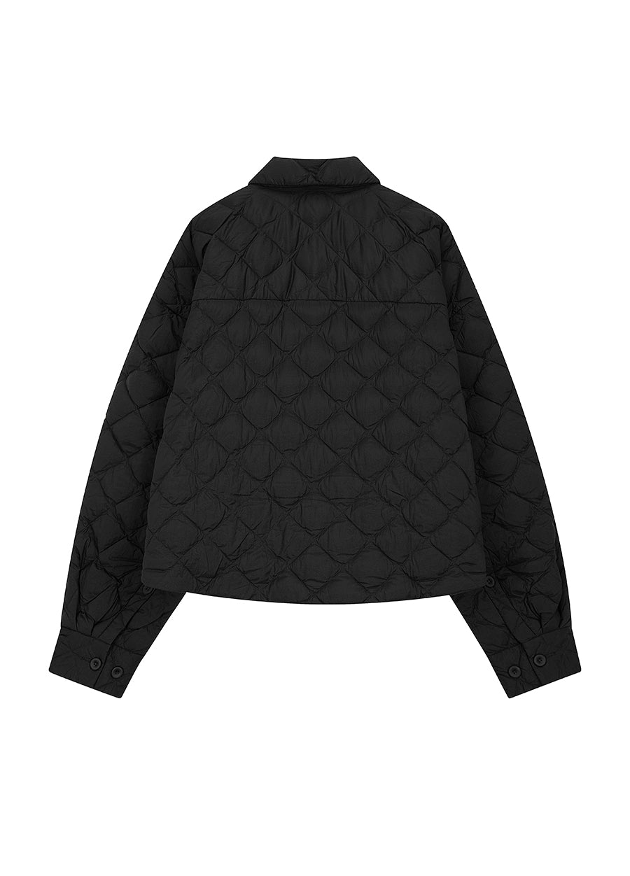 Downcoat / JNBY Ultra Light Down Jacket in Lozenge Pattern