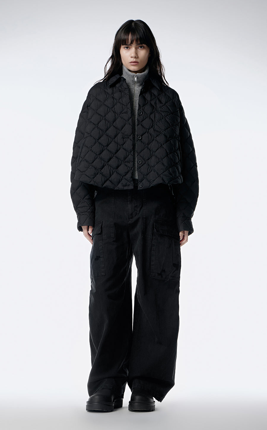 Downcoat / JNBY Ultra Light Down Jacket in Lozenge Pattern