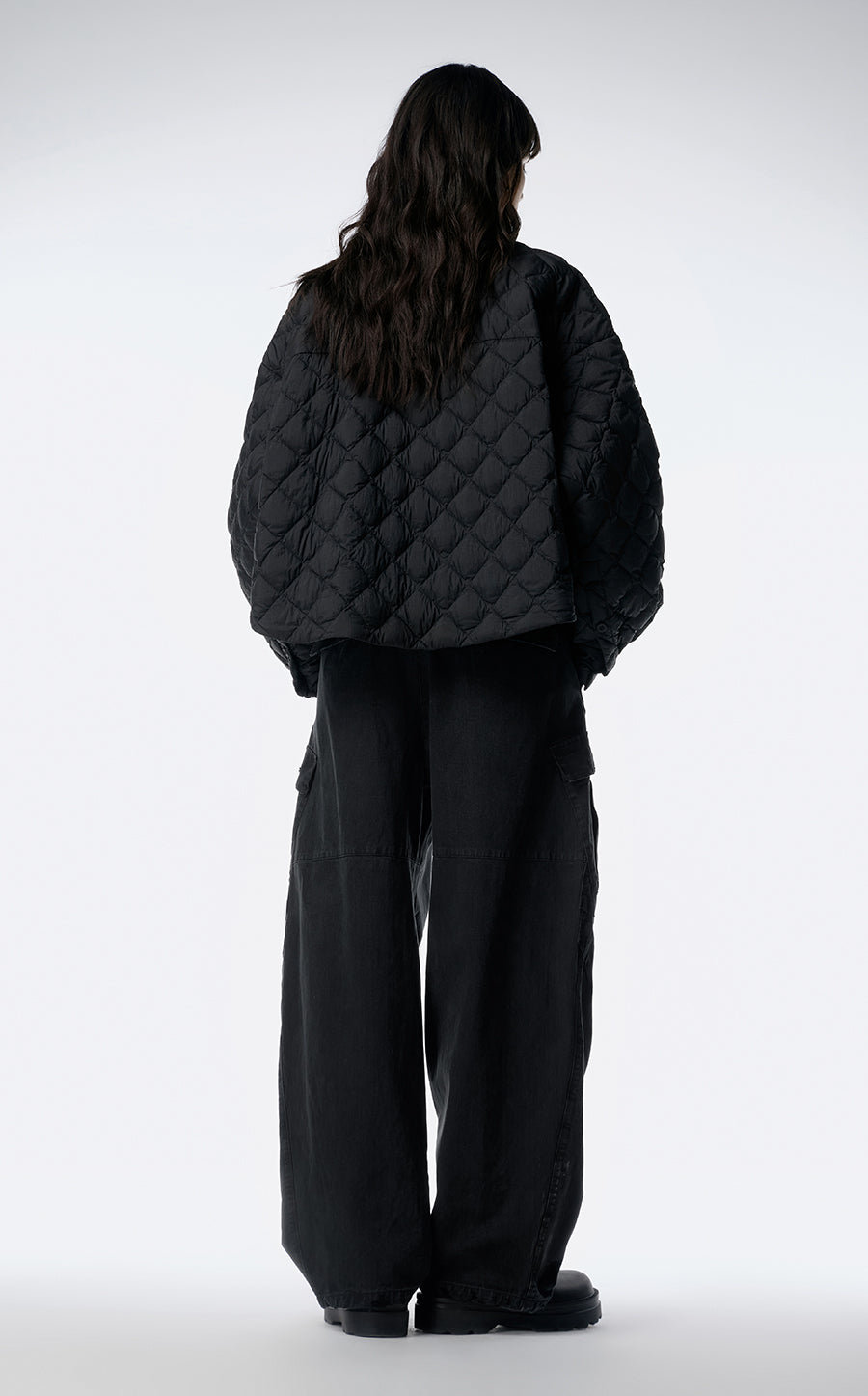 Downcoat / JNBY Ultra Light Down Jacket in Lozenge Pattern