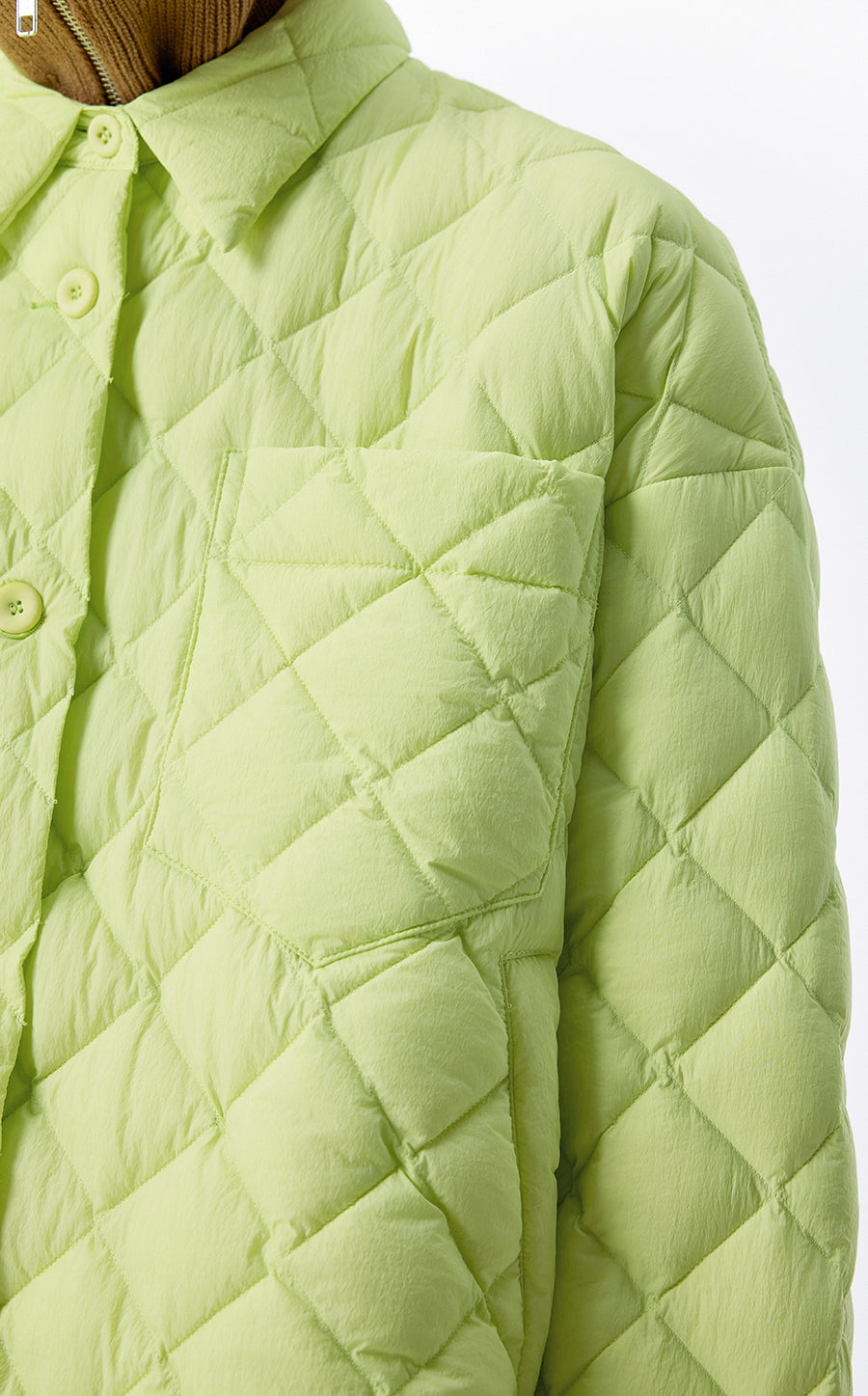 Downcoat / JNBY Ultra Light Down Jacket in Lozenge Pattern