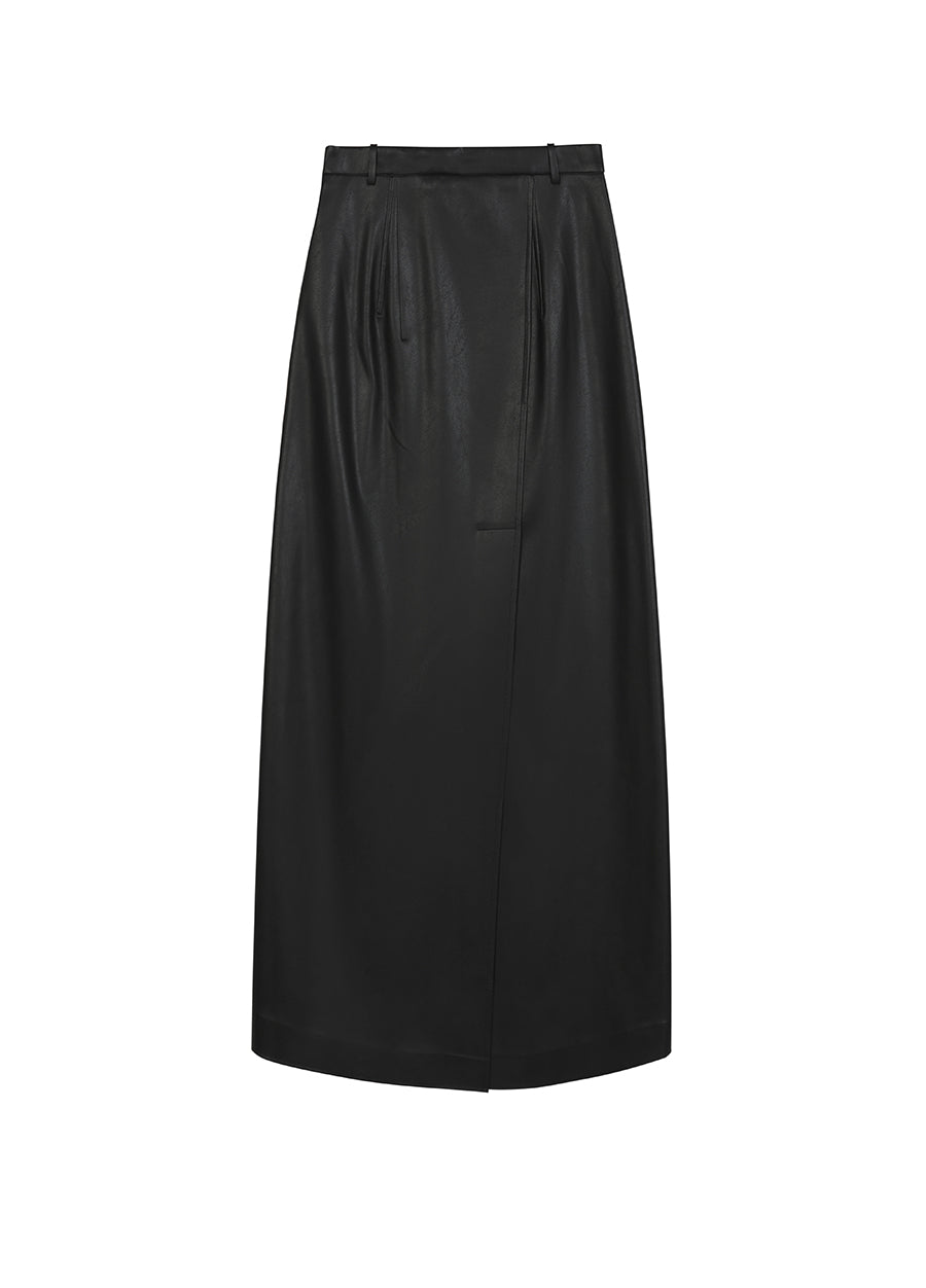 Skirt / JNBY Faux Leather Maxi Skirt