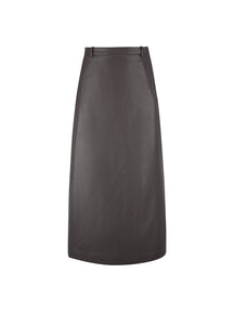 Skirt / JNBY Faux Leather Maxi Skirt