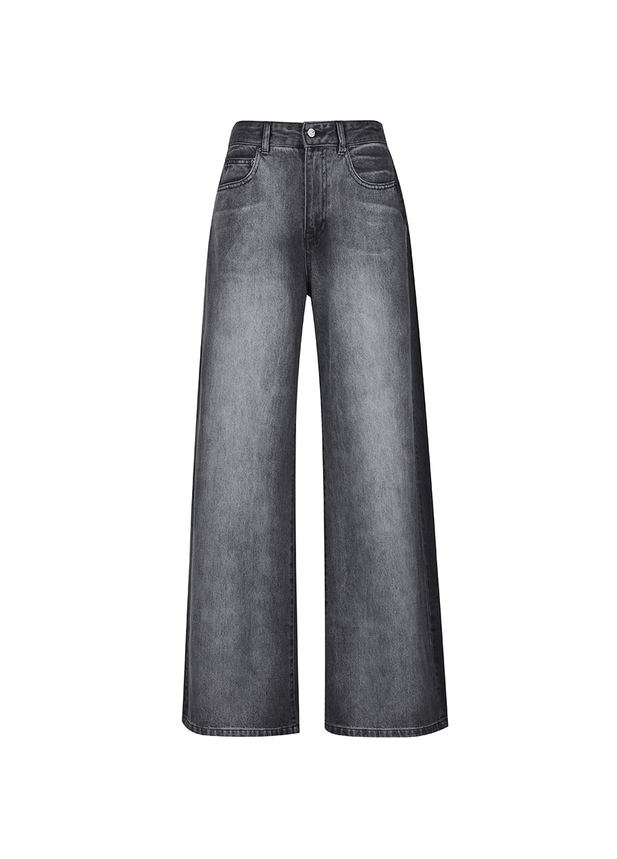 Pants / JNBY Retro Relaxed Washed Jeans