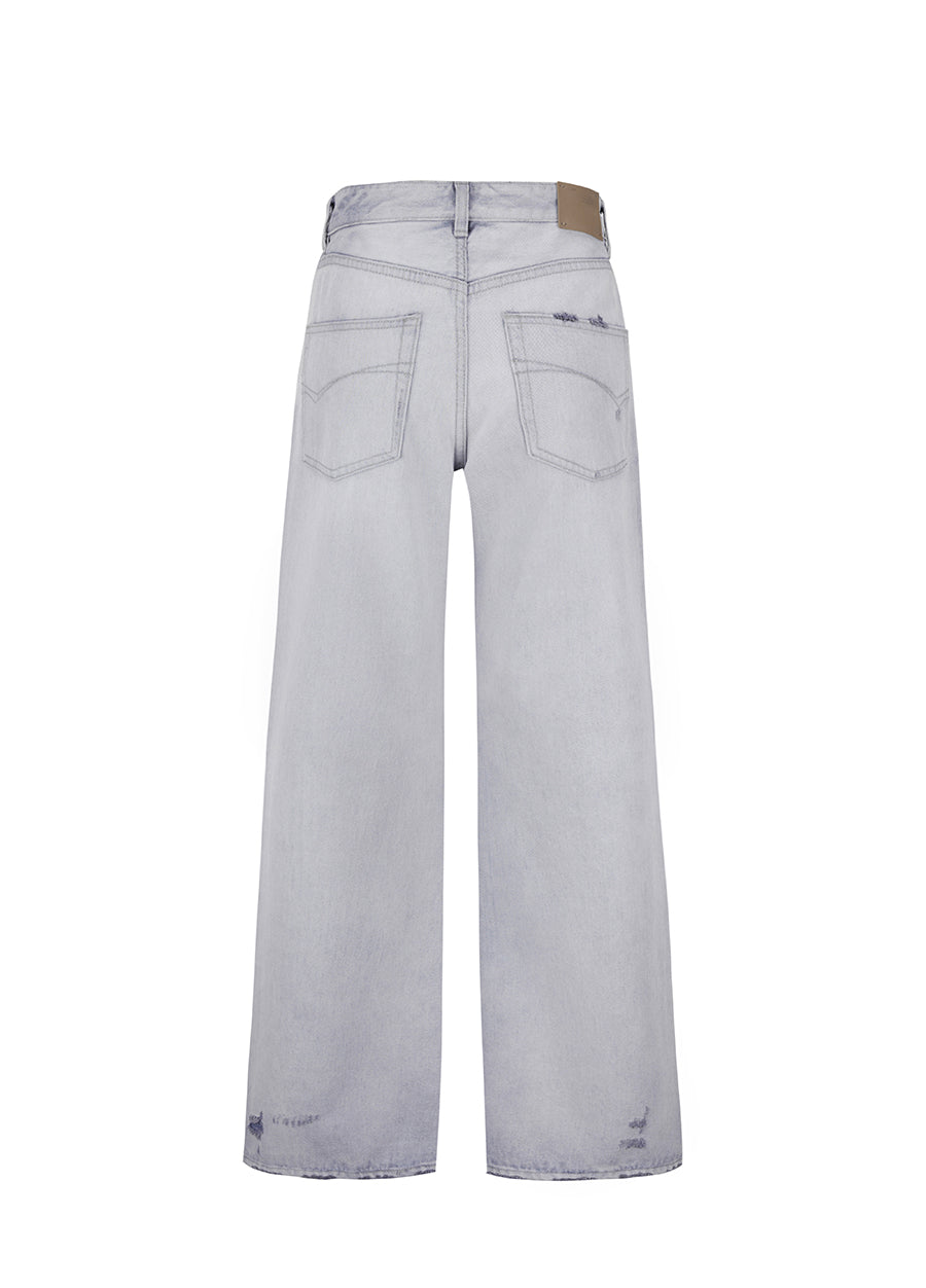 Pants / JNBY Relaxed Cotton Washed Jeans