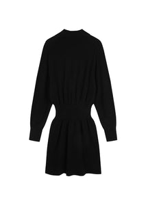 Dress / JNBY V-neck Smocked-waist Sweater Dress