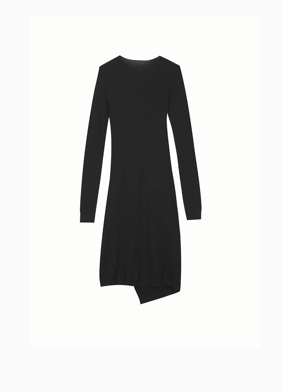 Dress / JNBY V-neck Wool Sweater Dress