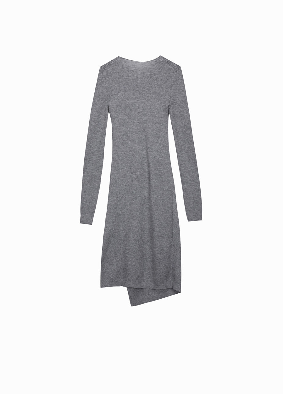 Dress / JNBY V-neck Wool Sweater Dress