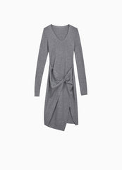 Dress / JNBY V-neck Wool Sweater Dress