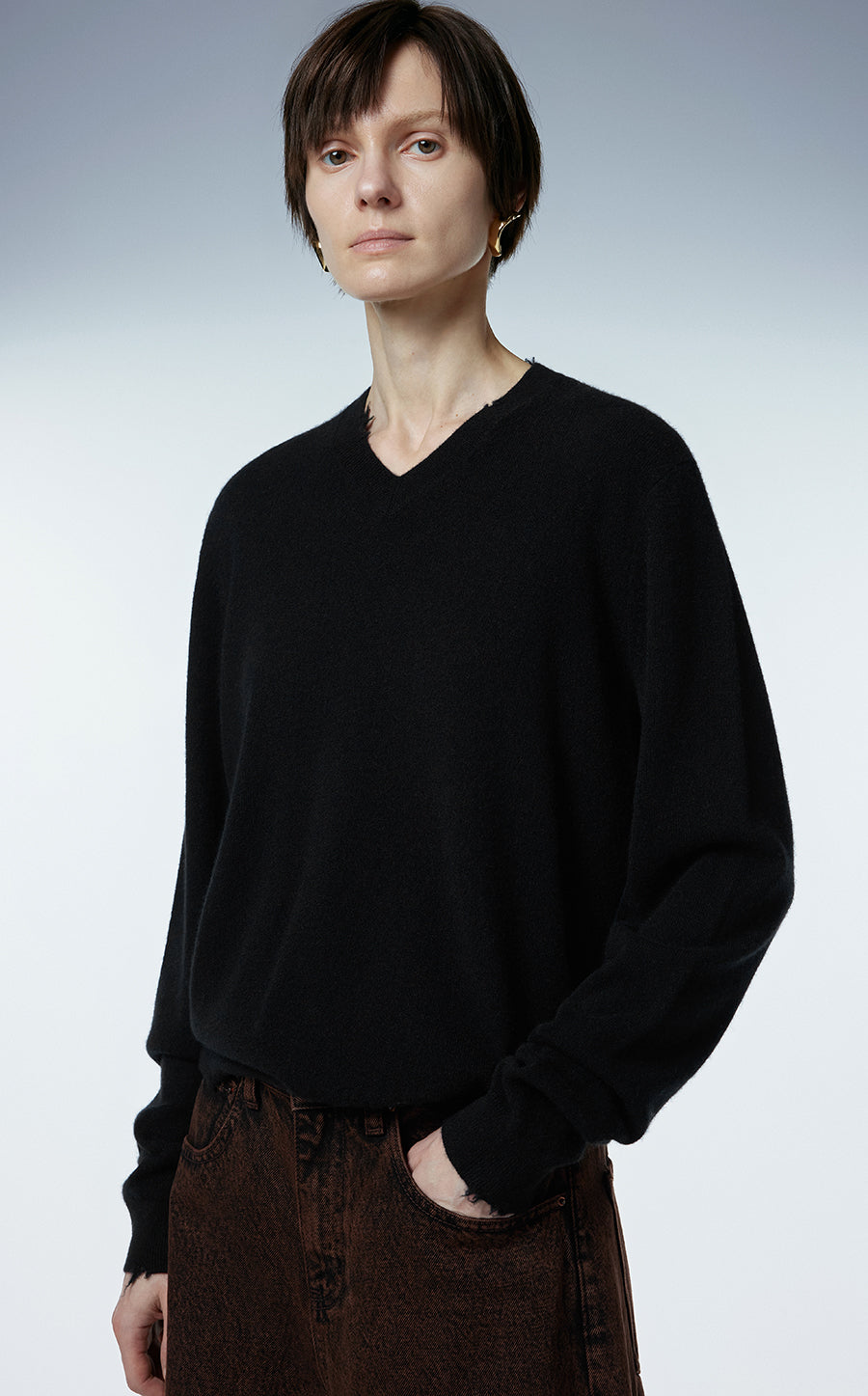 Sweater / JNBY V-neck Cashmere Sweater