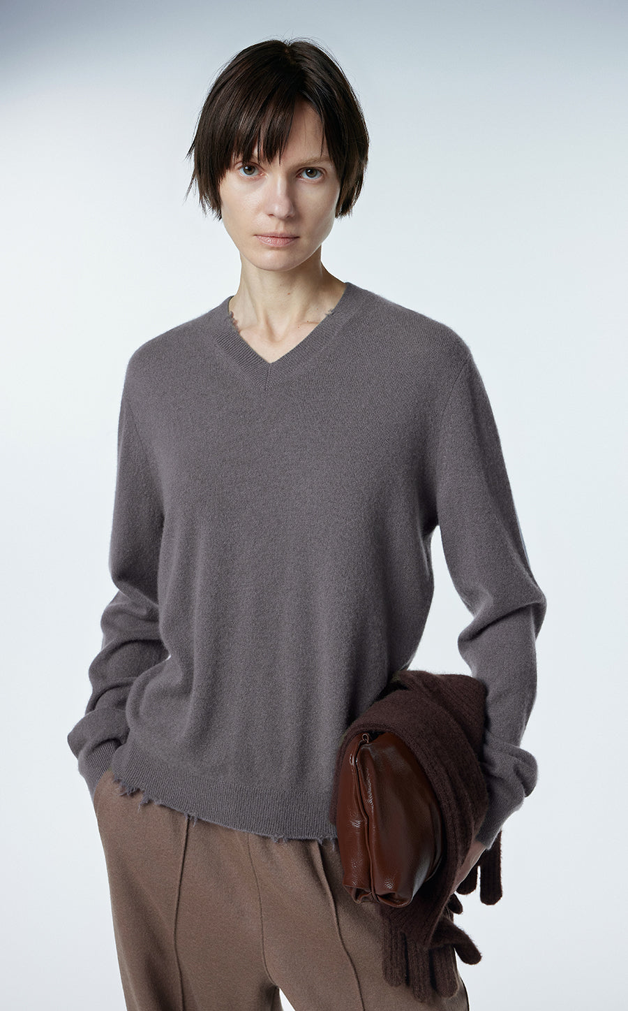 Sweater / JNBY V-neck Cashmere Sweater