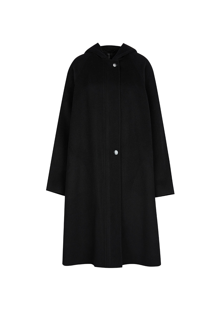 Coat / JNBY Knee-length Hooded Wool Coat