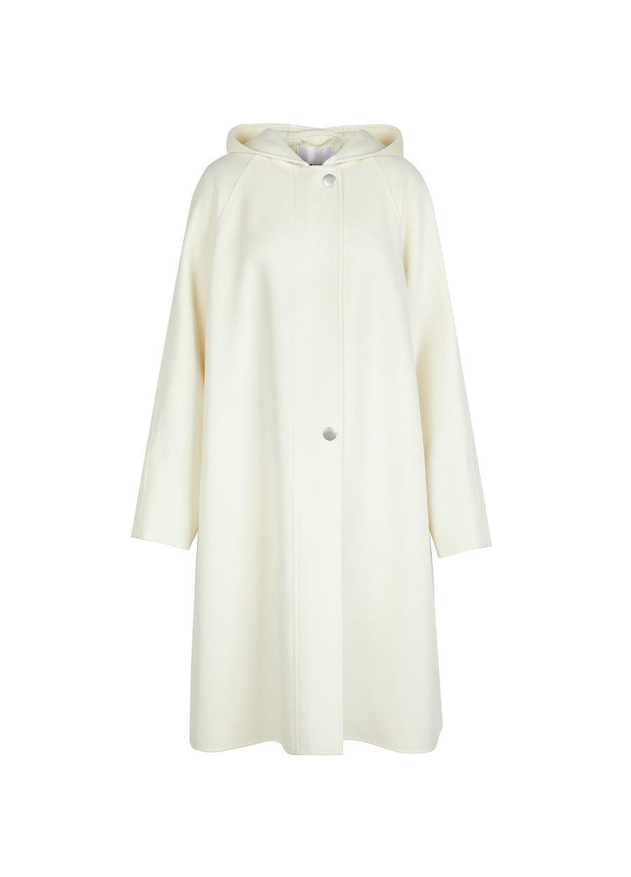 Coat / JNBY Knee-length Hooded Wool Coat