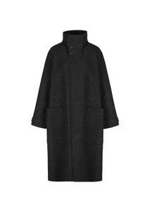 Coat / JNBY Mandarin-collar A-line Oversized Coat