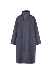 Coat / JNBY Mandarin-collar A-line Oversized Coat