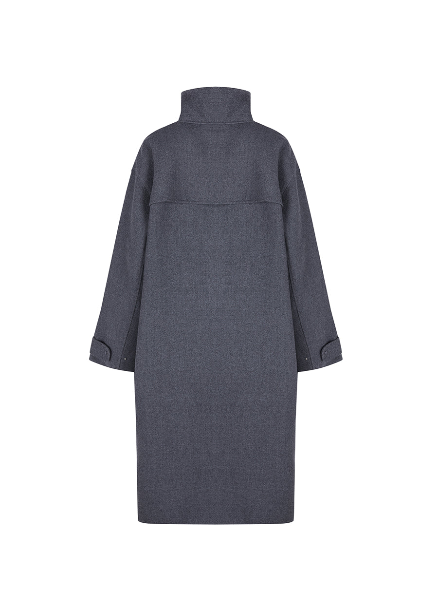 Coat / JNBY Mandarin-collar A-line Oversized Coat