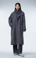 Coat / JNBY Mandarin-collar A-line Oversized Coat