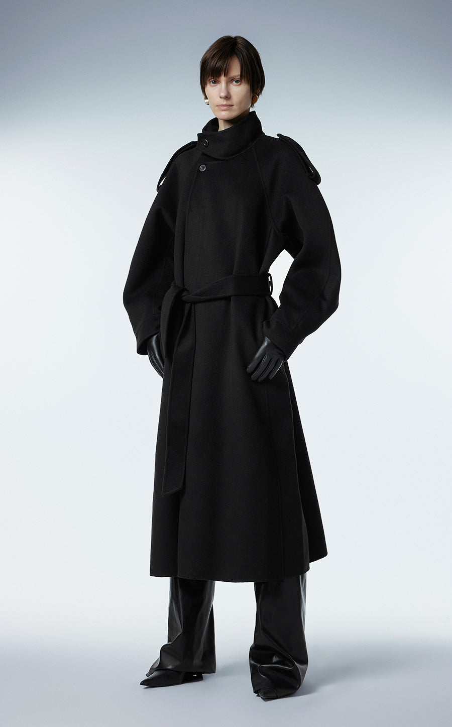 Coat / JNBY  Wool-blend Cashmere Full-length Coat
