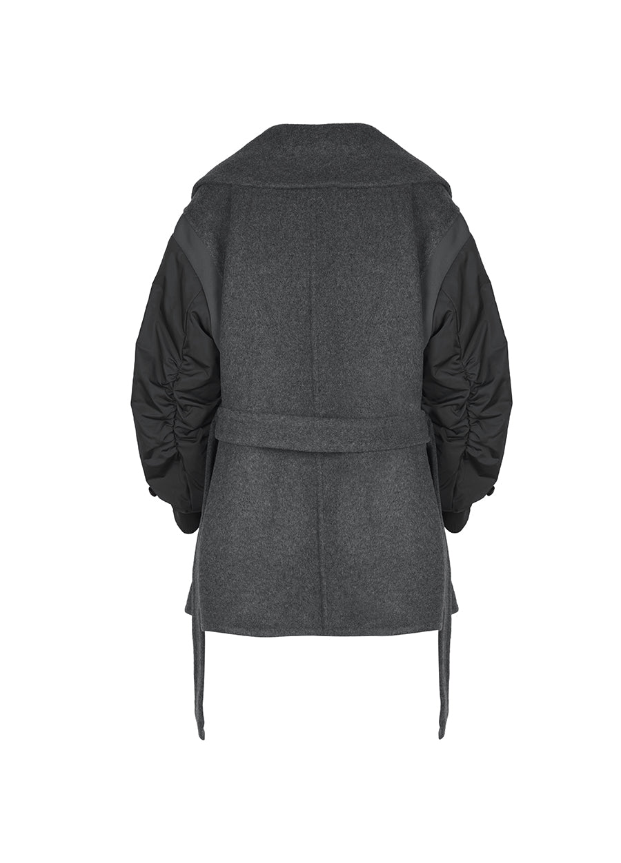Coat / JNBY Midi Notched-collar Wool-blend Coat