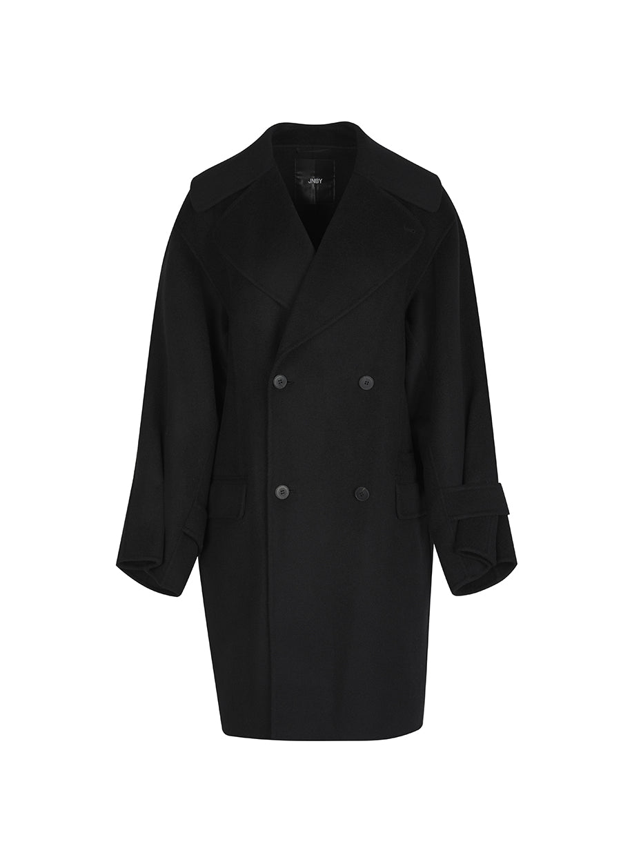 Coat / JNBY Loose-fit Notched-collar Wool Coat