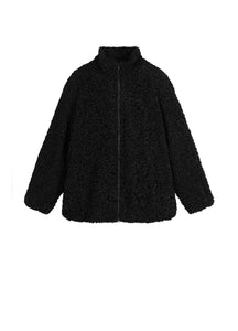 Coat / JNBY Cropped Faux Fur Coat