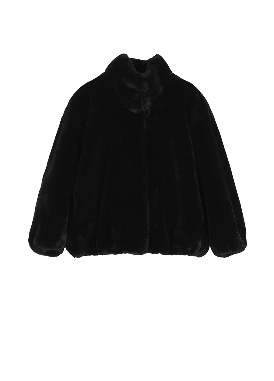 Coat / JNBY Cropped Mandarin-collar Coat