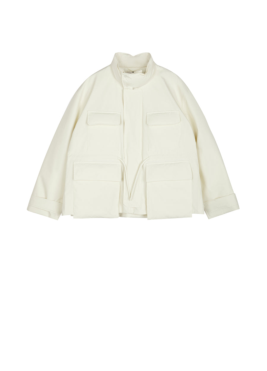 Coat / JNBY Cropped Cargo Down Coat