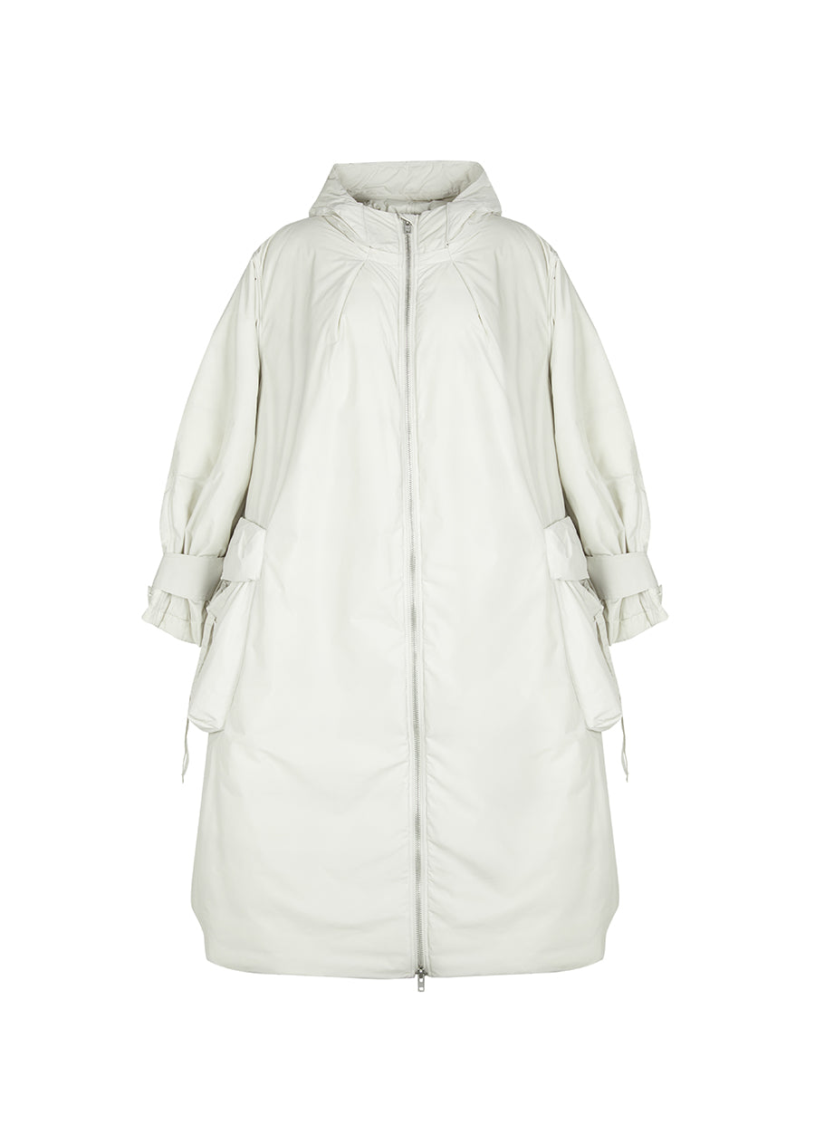 Coat / JNBY Hooded Cargo Down Coat