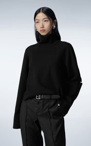 Sweater / JNBY Turtleneck Loose-fit Cropped Sweater