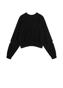 Sweater / JNBY Hollow-out Cropped Sweater