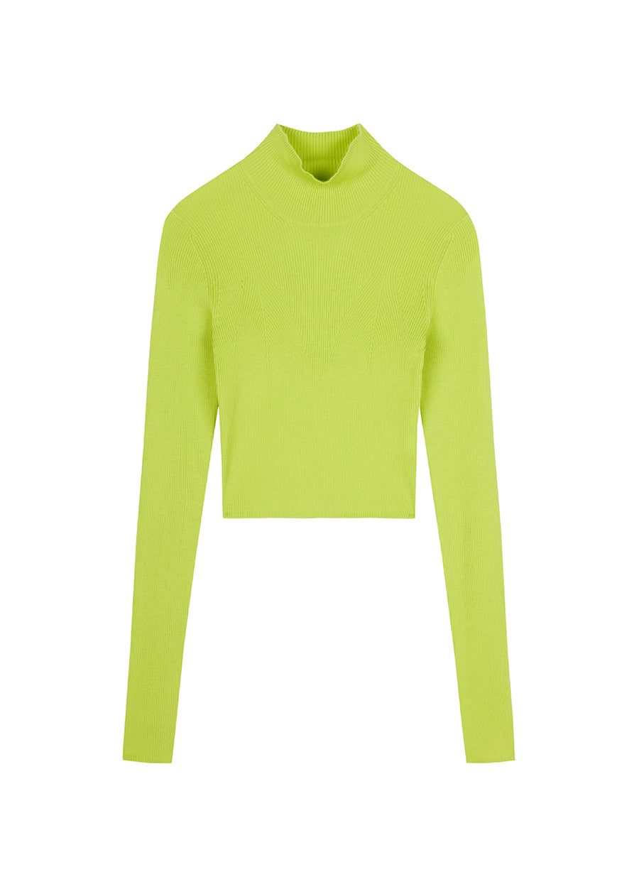 Sweater / JNBY Mock-neck Cropped Sweater