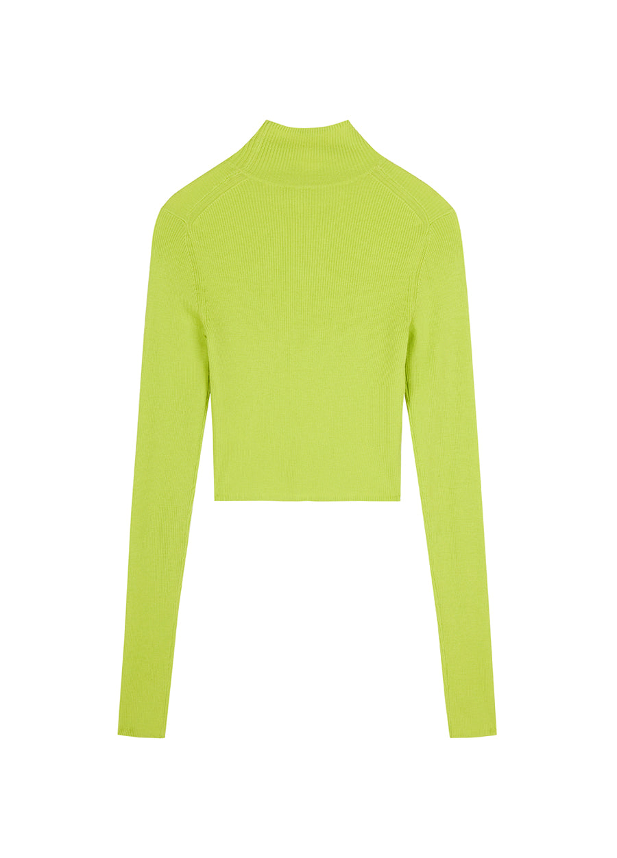 Sweater / JNBY Mock-neck Cropped Sweater