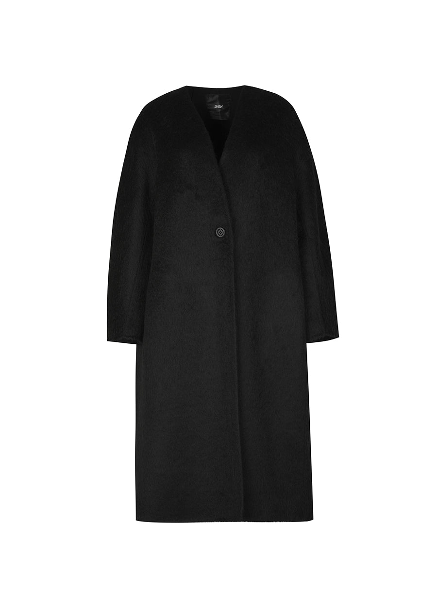 Coat / JNBY Wool-blend V-neck Coat