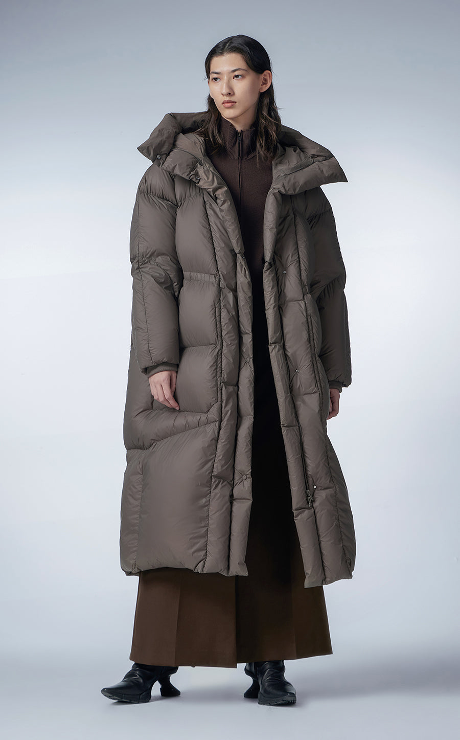 Coat / JNBY Full-length Oversized Quilting Down Coat