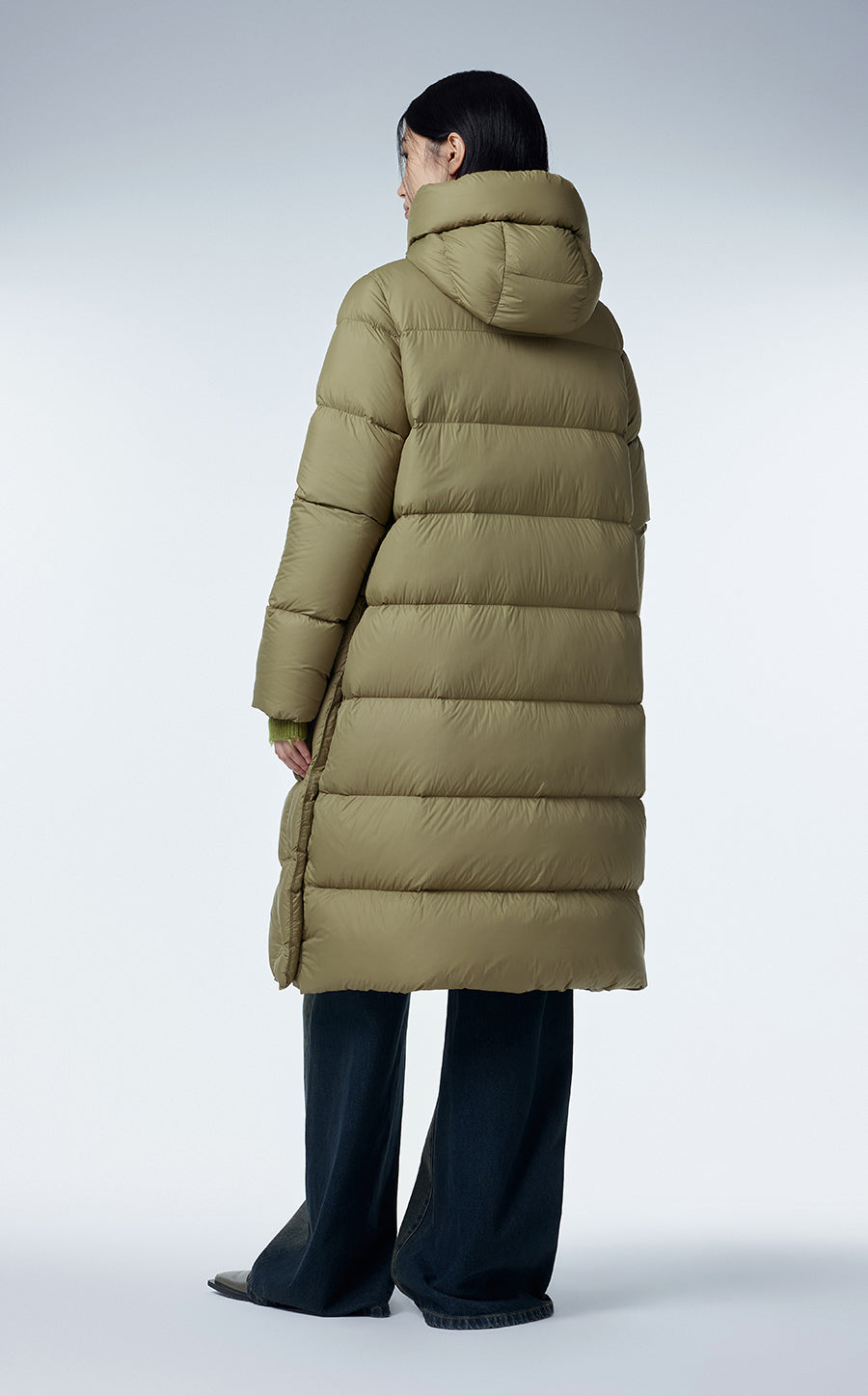 Coat / JNBY Mandarin-collar Full-length Goose Down Coat