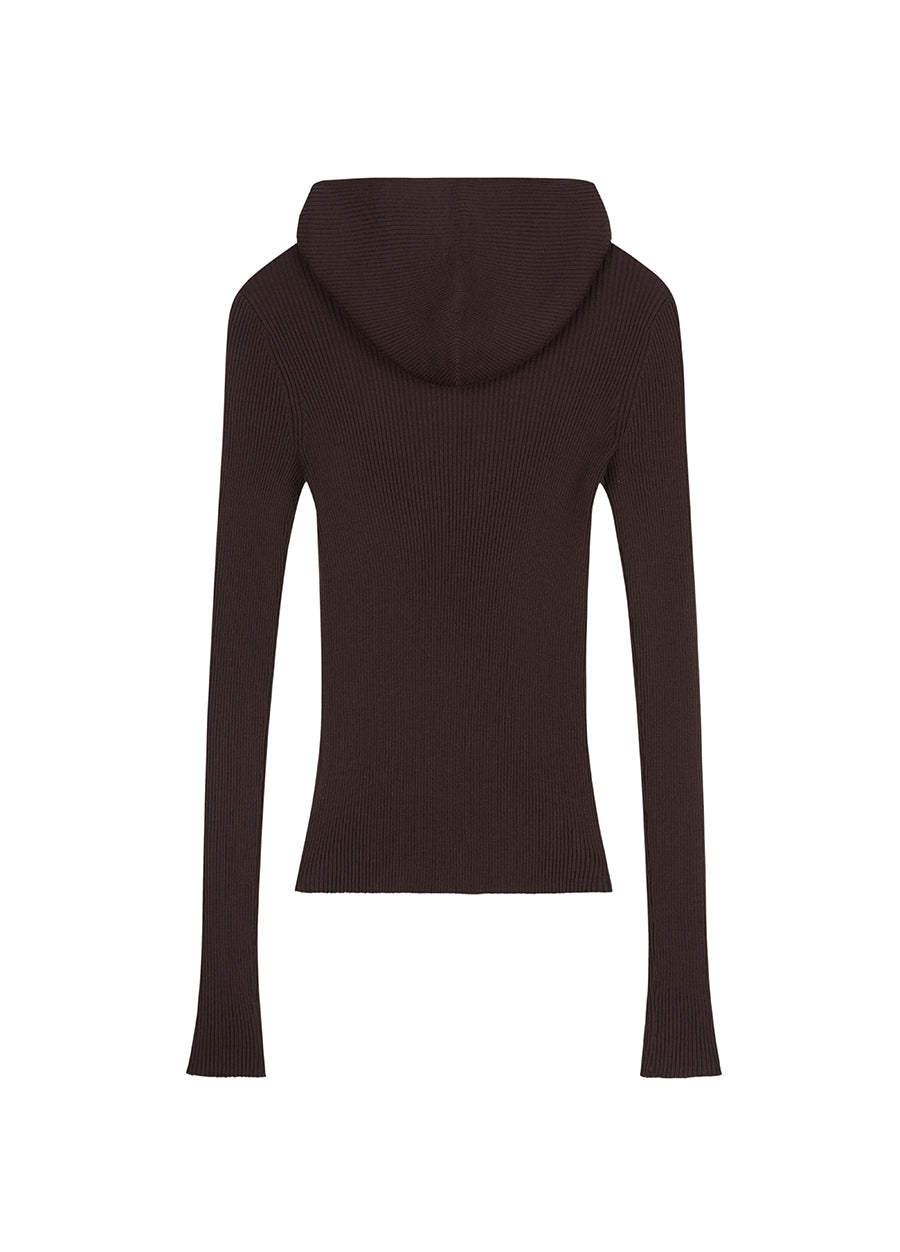 Sweater / JNBY Slim-Fit Hooded Wool Sweater