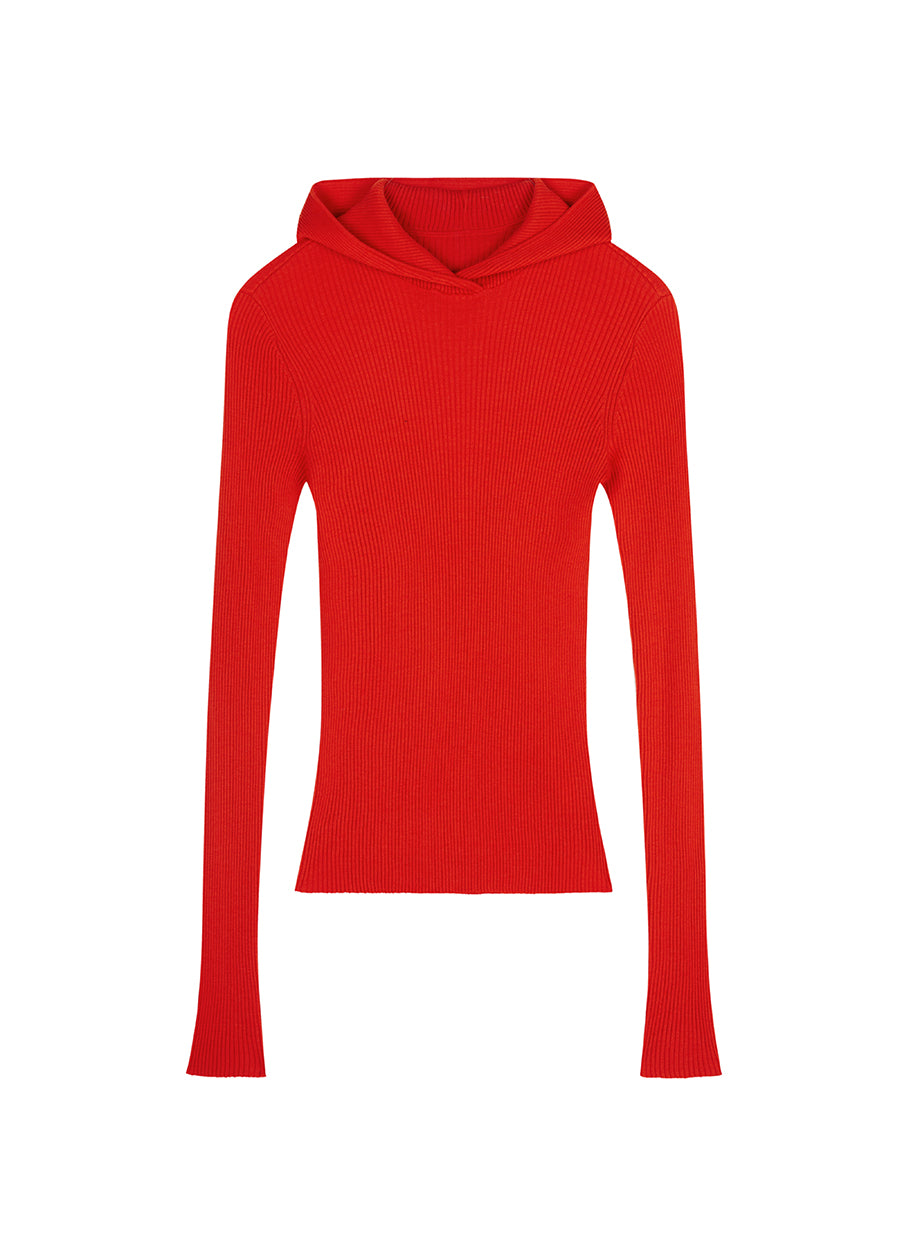 Sweater / JNBY Slim-Fit Hooded Wool Sweater