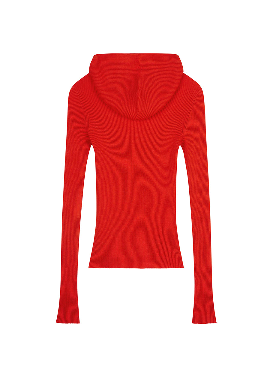 Sweater / JNBY Slim-Fit Hooded Wool Sweater